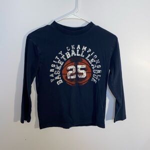 Children’s Place Distressed Long-Sleeve Basketball Tee